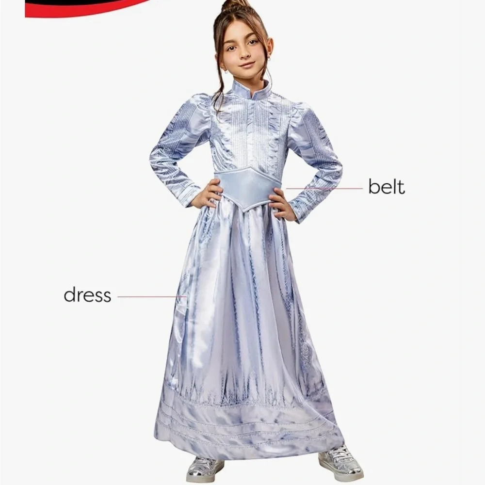NWT Rubie's  Beetlejuice 2 Astrid Deetz Costume Dress w/Belt  7-8